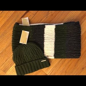 Michael Kors Hat and Scarf Set